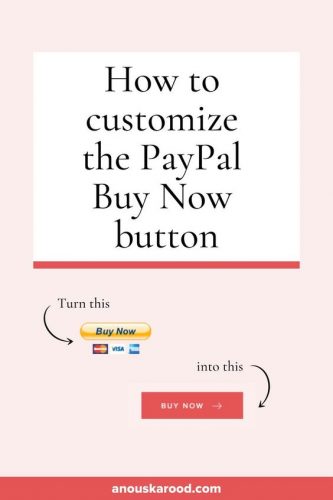 How to customize the PayPal Buy Now button