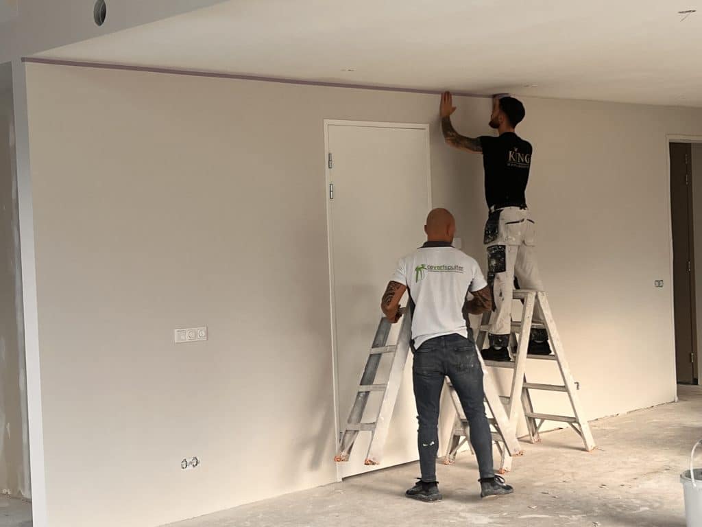 Plafond laten spuiten door De Verfspuiter