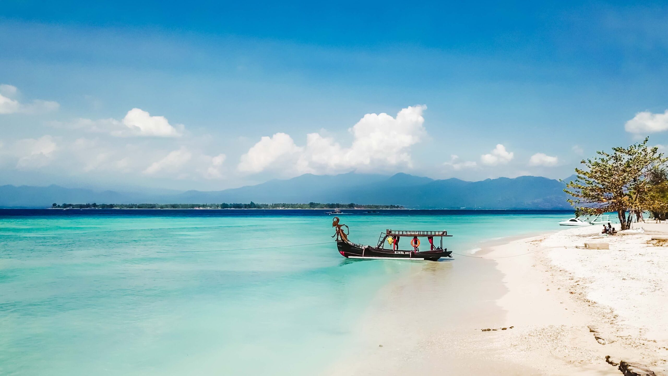 Stranden bij Gili