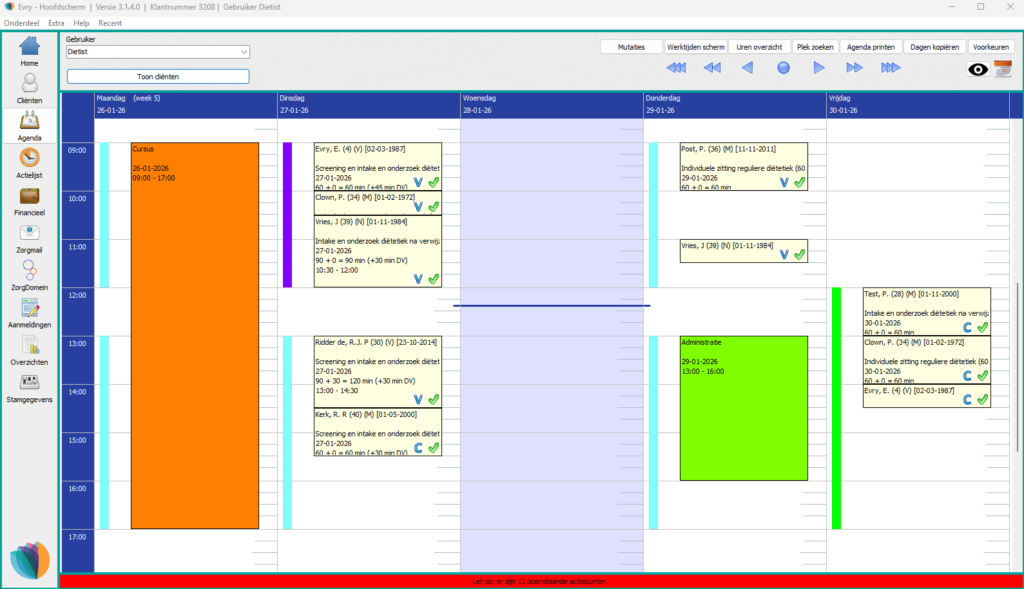 Agenda EPD Software diëtetiek