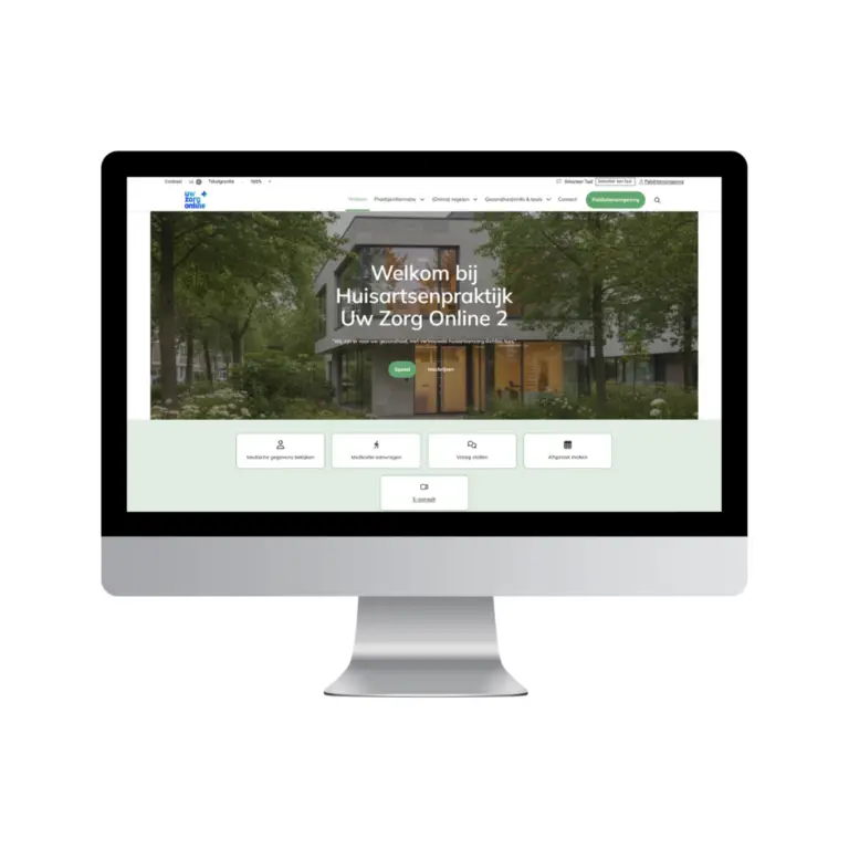 Sample website for GP practice Your care online 2