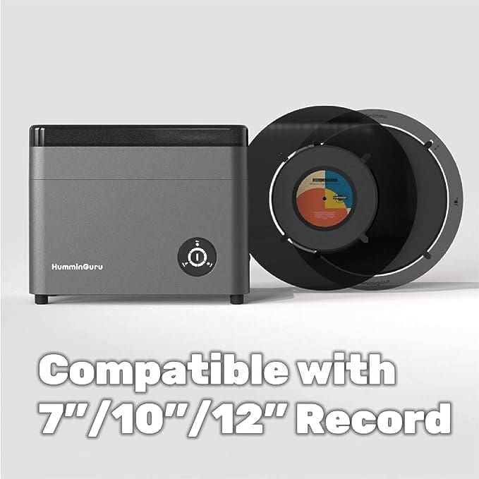 HumminGuru Automatic Ultrasoon HG01 7”, 10” en 12” Record Cleaner