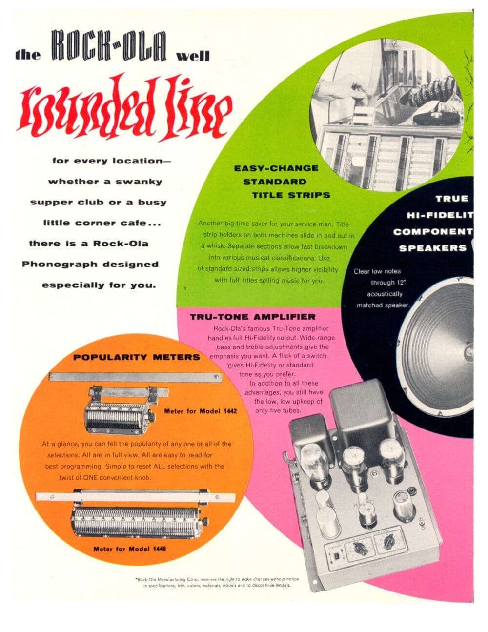 RockOla 1442 “Hifi 50” jukebox 1954 - Afbeelding 4