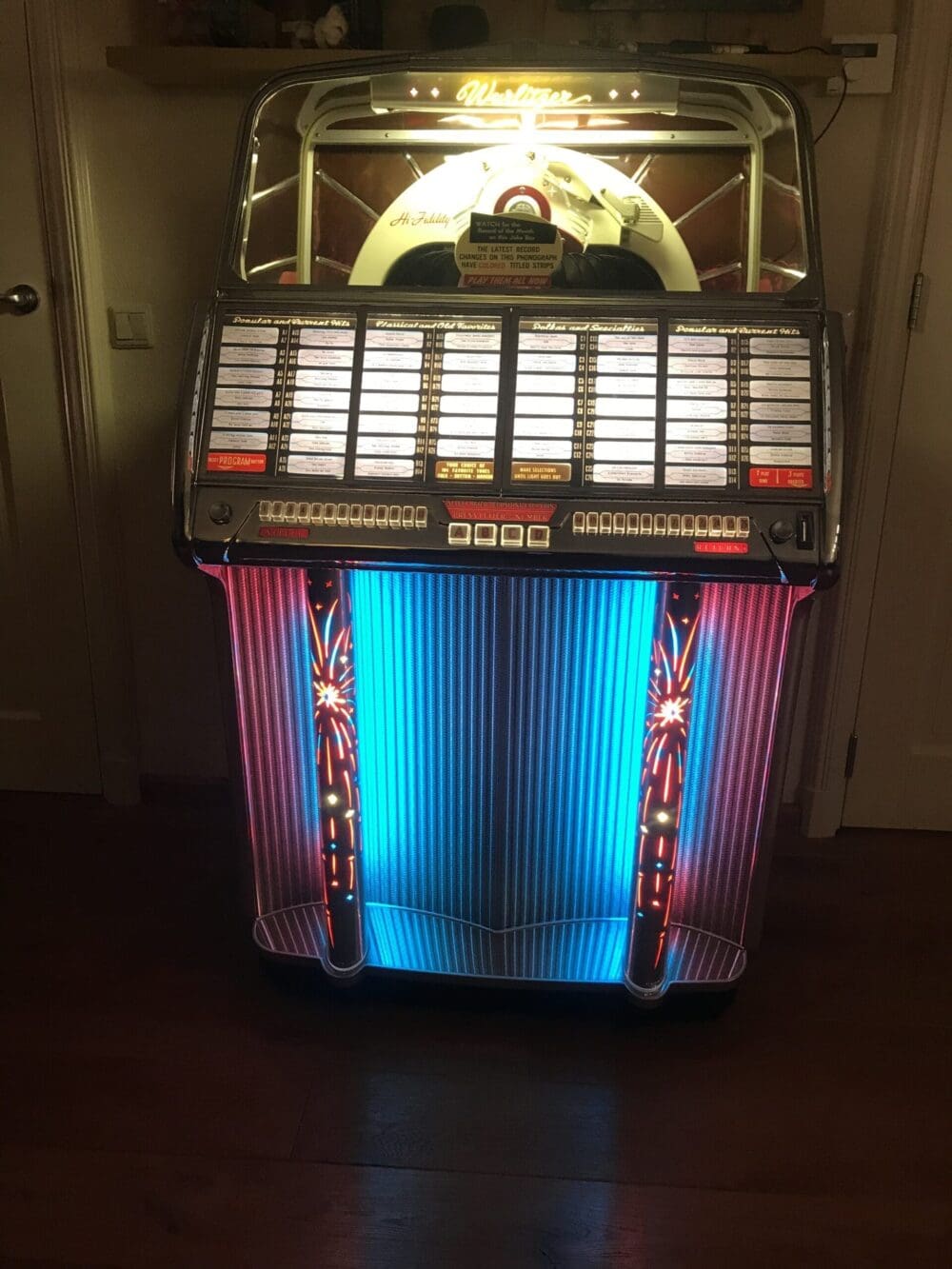 Wurlitzer 1800 jukebox 1955 Gerestaureerd - Afbeelding 11
