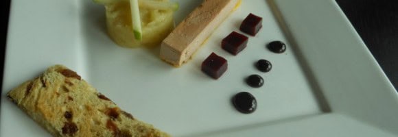 Foie Gras de canard met appelcompote en portgelei