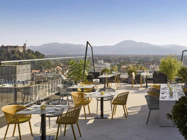7 eet- en drinktips voor Ljubljana - Intercontinental rooftop bar