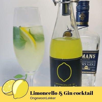 Limoncello en Gin cocktail