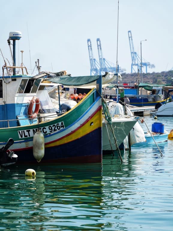 De haven van Marsaxlokk Malta