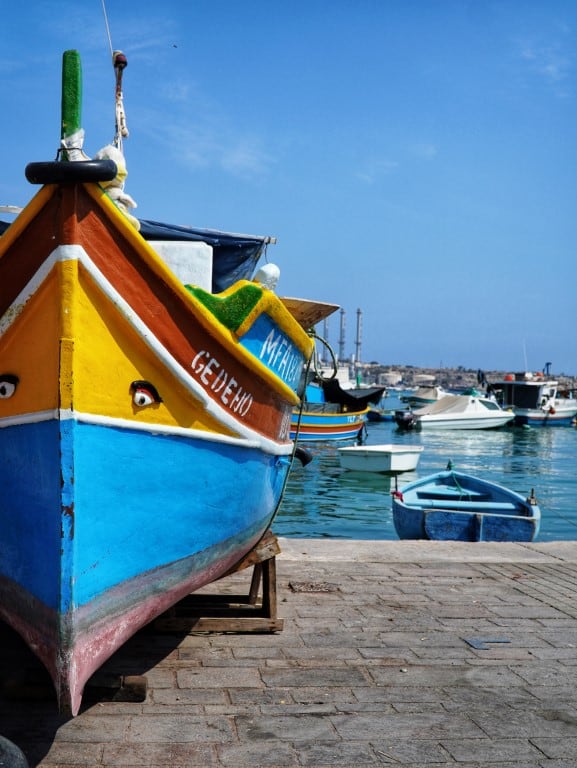 De haven van Marsaxlokk Malta