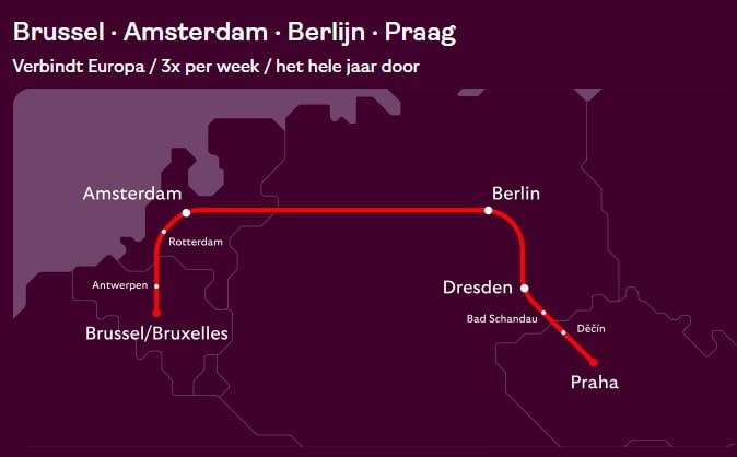 european sleeper route naar berlijn