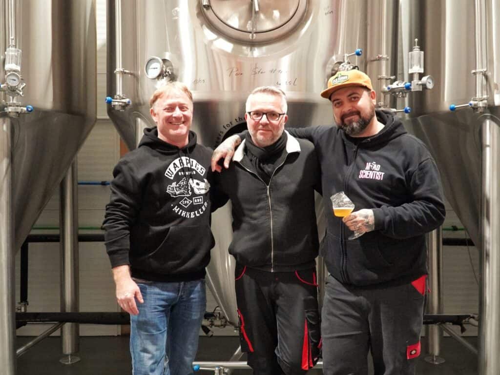 Hoppy People brewery Sierre Zwitserland - Olivier Brighenti, David Bonjour, Thiago