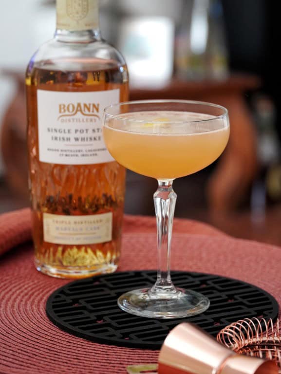 Boann Distillery en de Single Pot Still Marsala Cask Irish Whiskey + Infernal Affairs cocktail 