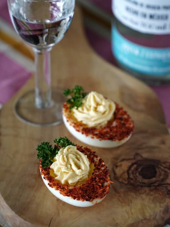Herencia de Sánchez Espadín Mezcal & Mexicaans gevulde eitjes