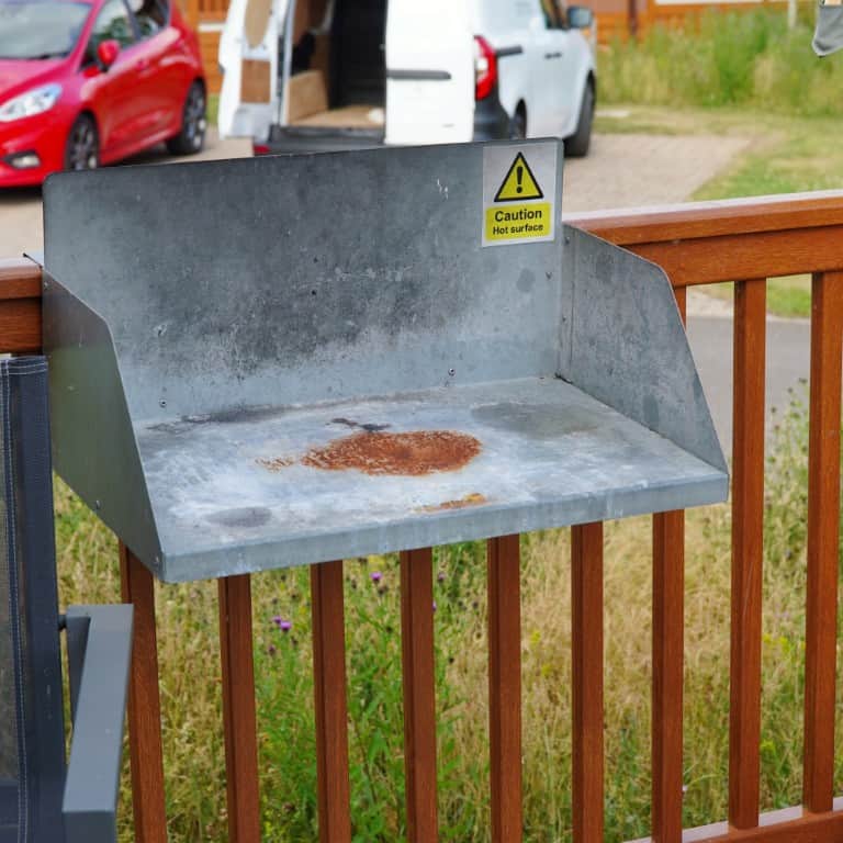 geen echte bbq aanwezig 