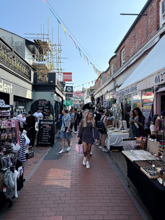 Lekker shoppen in The Lanes en The North Laine van Brighton - weekend weg Brighton