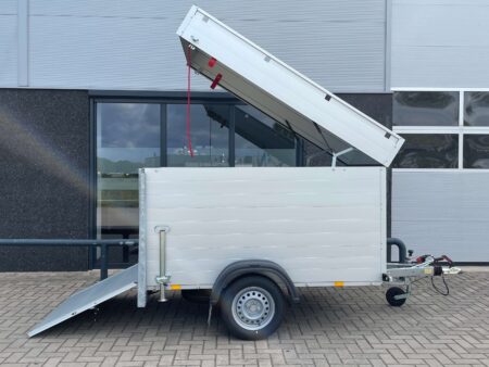 Anssems gesloten aanhangwagen aluminium 211x126x118cm 750kg geremd
