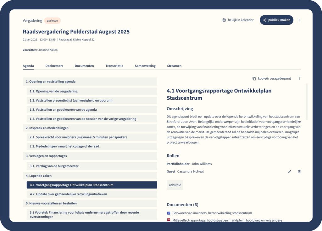 Professioneel vergaderen met Qualigraf