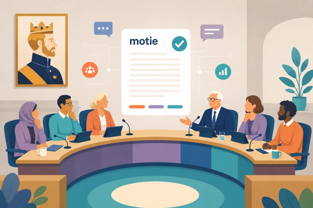 De raadseditor van Qualigraf maakt moties maken makkkelijk