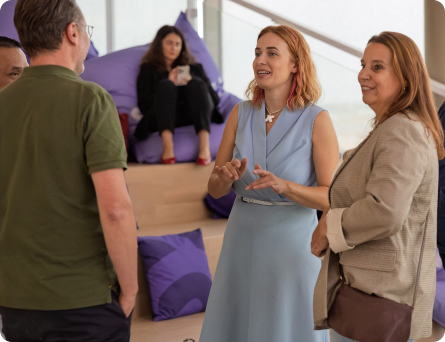 Business team discussion