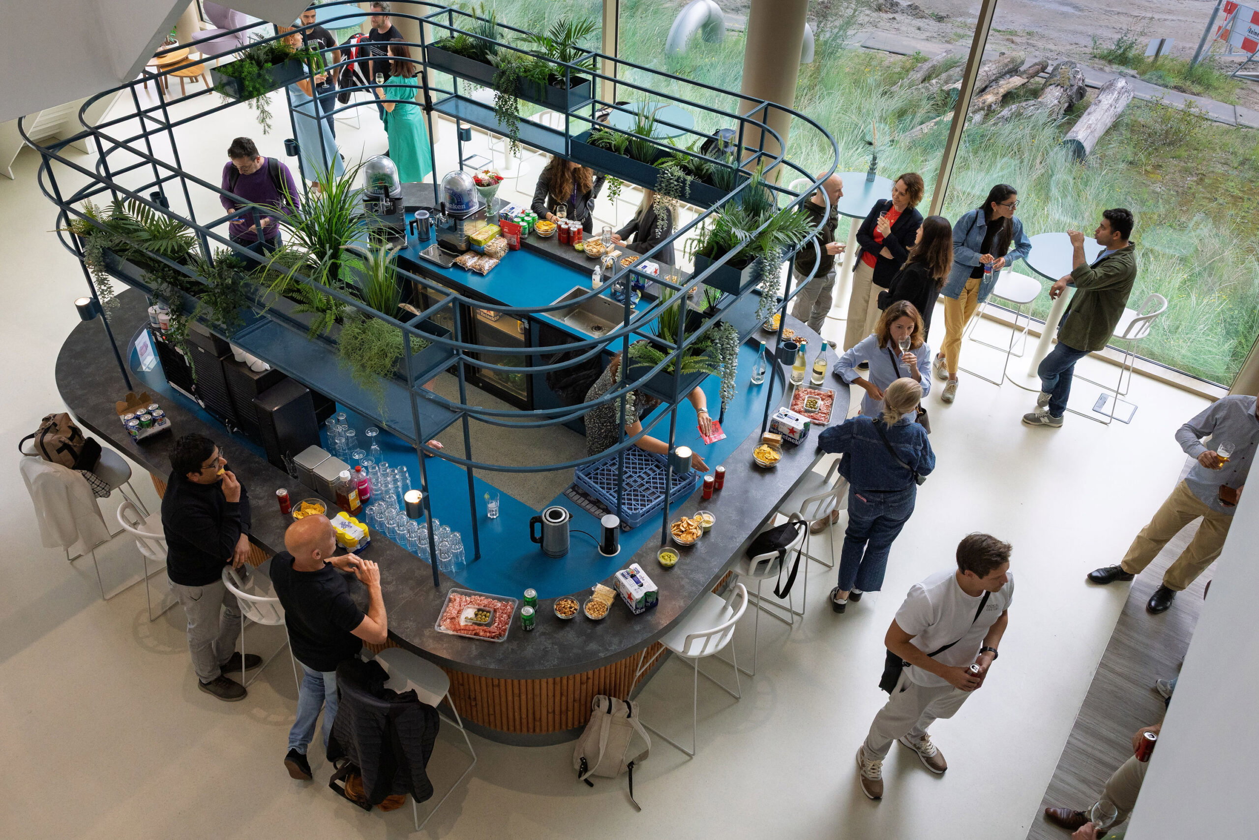 Business professionals networking