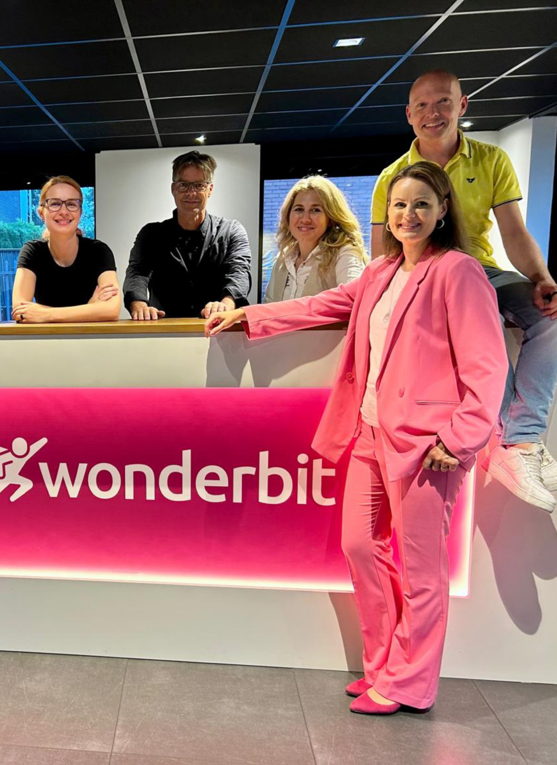 Business professionals networking