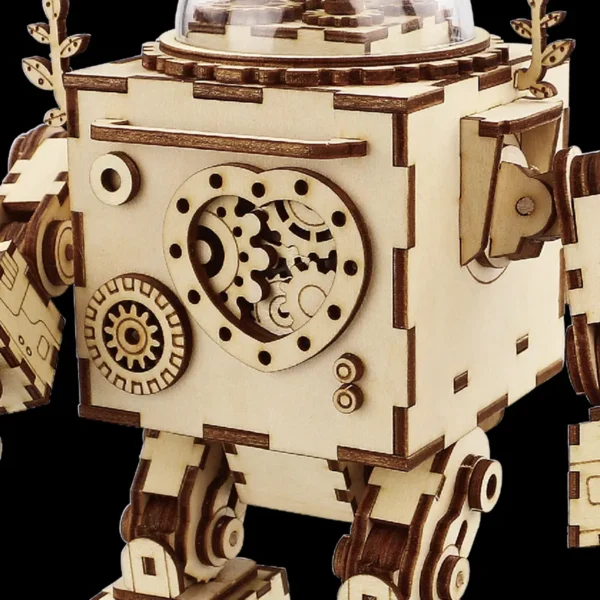 am601 12 AM601 Orpheus - Houten bouwpakket 3D Puzzel Robot Steampunk Robotime/ROKR/Rolife
