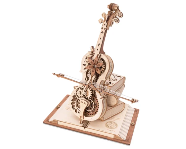 amk63 18 amk63 Magic Cello - Houten Bouwpakket 3D-Puzzel DIY Robotime/ROKR/Rolife