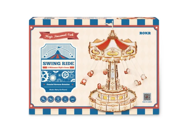 ea02 1 ea02 Swing ride - Houten Bouwpakket 3D-Puzzel DIY Robotime/ROKR/Rolife