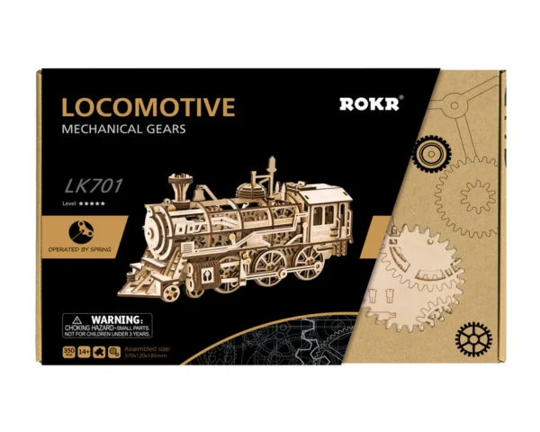 LK701 Locomotive- Houten Bouwpakket 3D-Puzzel DIY Robotime/ROKR/Rolife