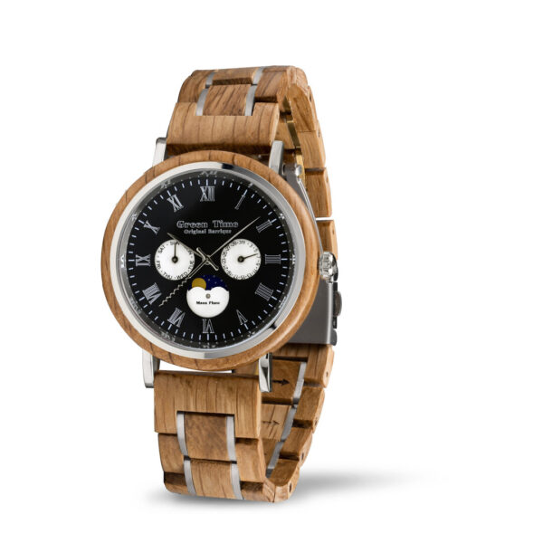 1968208077 1 GreenTime ZW150A houten horloge gemaakt van wijnvaten. Greentime Wood watch