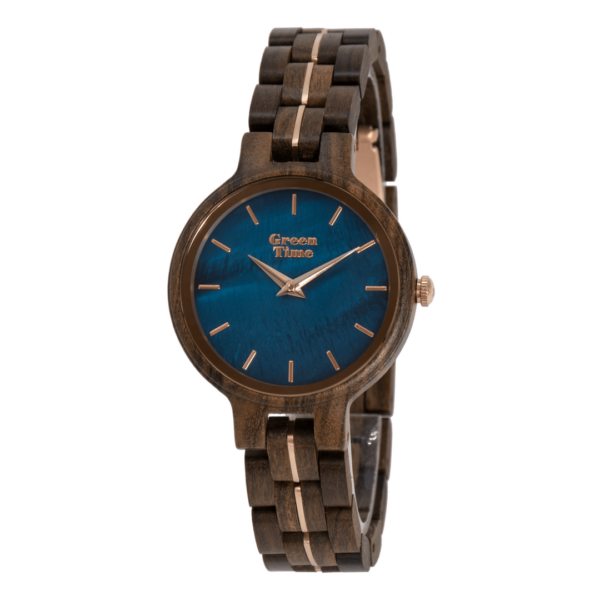 1968213486 GreenTime ZW125A houten dames horloge met natuurlijke uitstraling - GreenTime wood watch