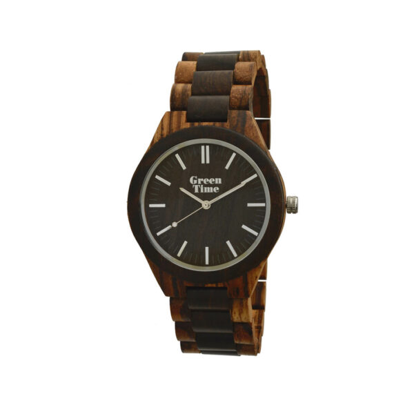 1969865832 GreenTime ZW021I Houten horloge met natuurlijke uitstraling - GreenTime wood watch