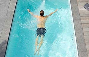 Compact zwembad genaamd, plunge pool ook wel urban pool