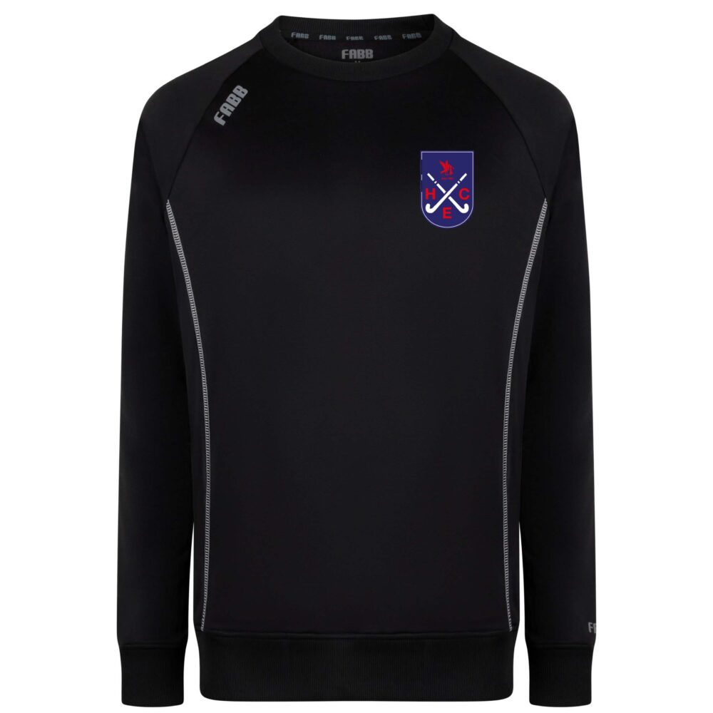 HCE sweater crewneck zwart unisex