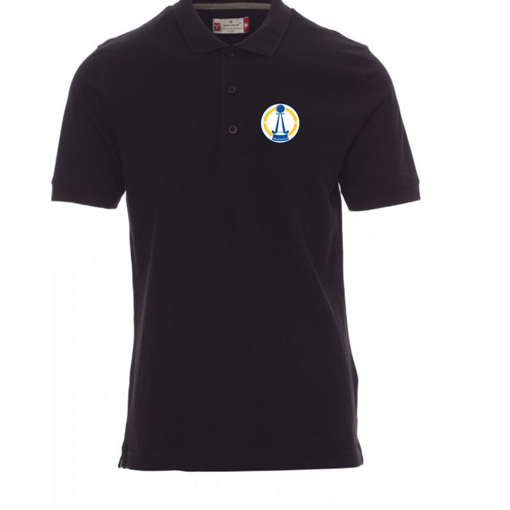 World Masters Hockey 2026 stylish men’s short-sleeve polo shirt - Black