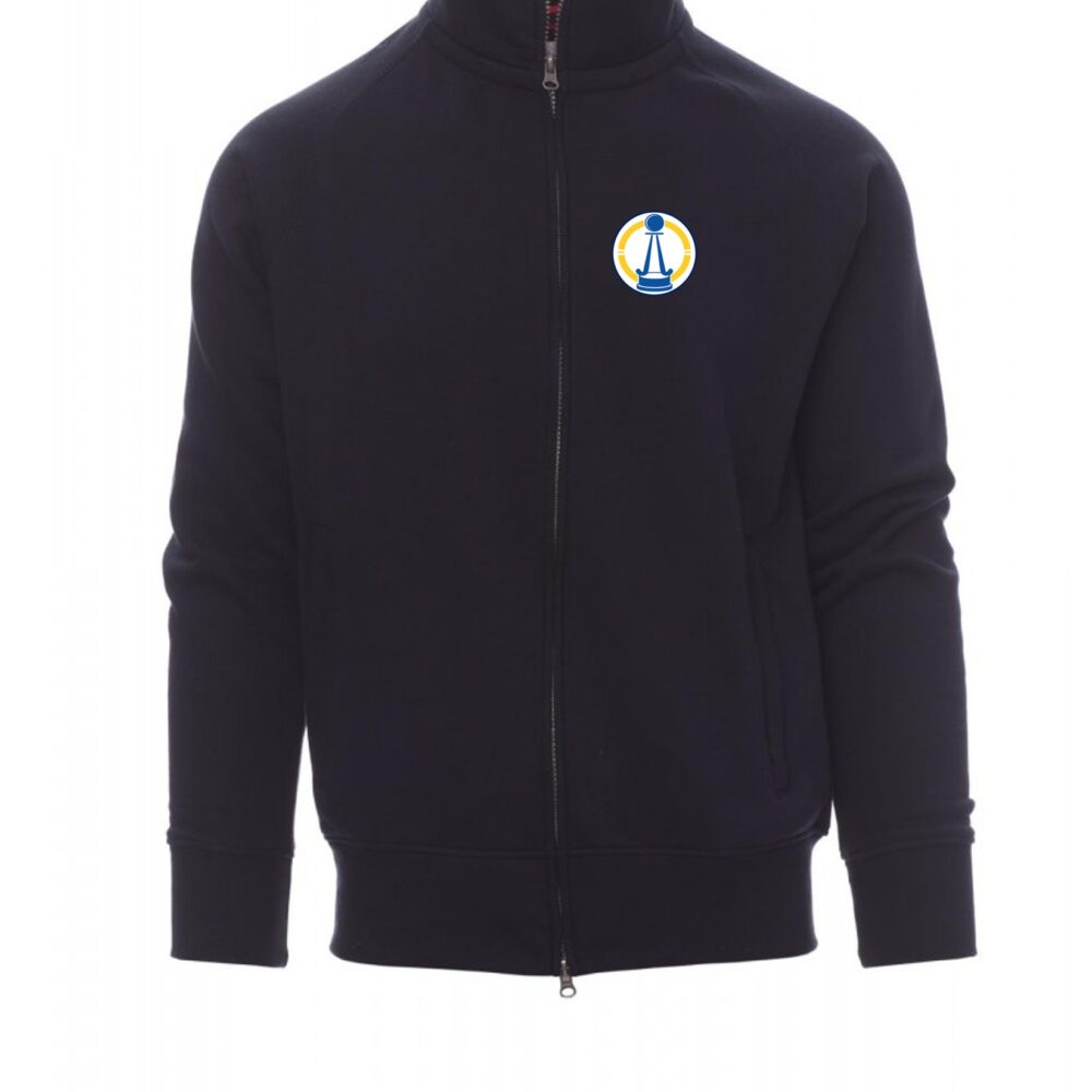 World Masters Hockey 2026 men’s full-zip sweatshirt in elegant Navy Blue