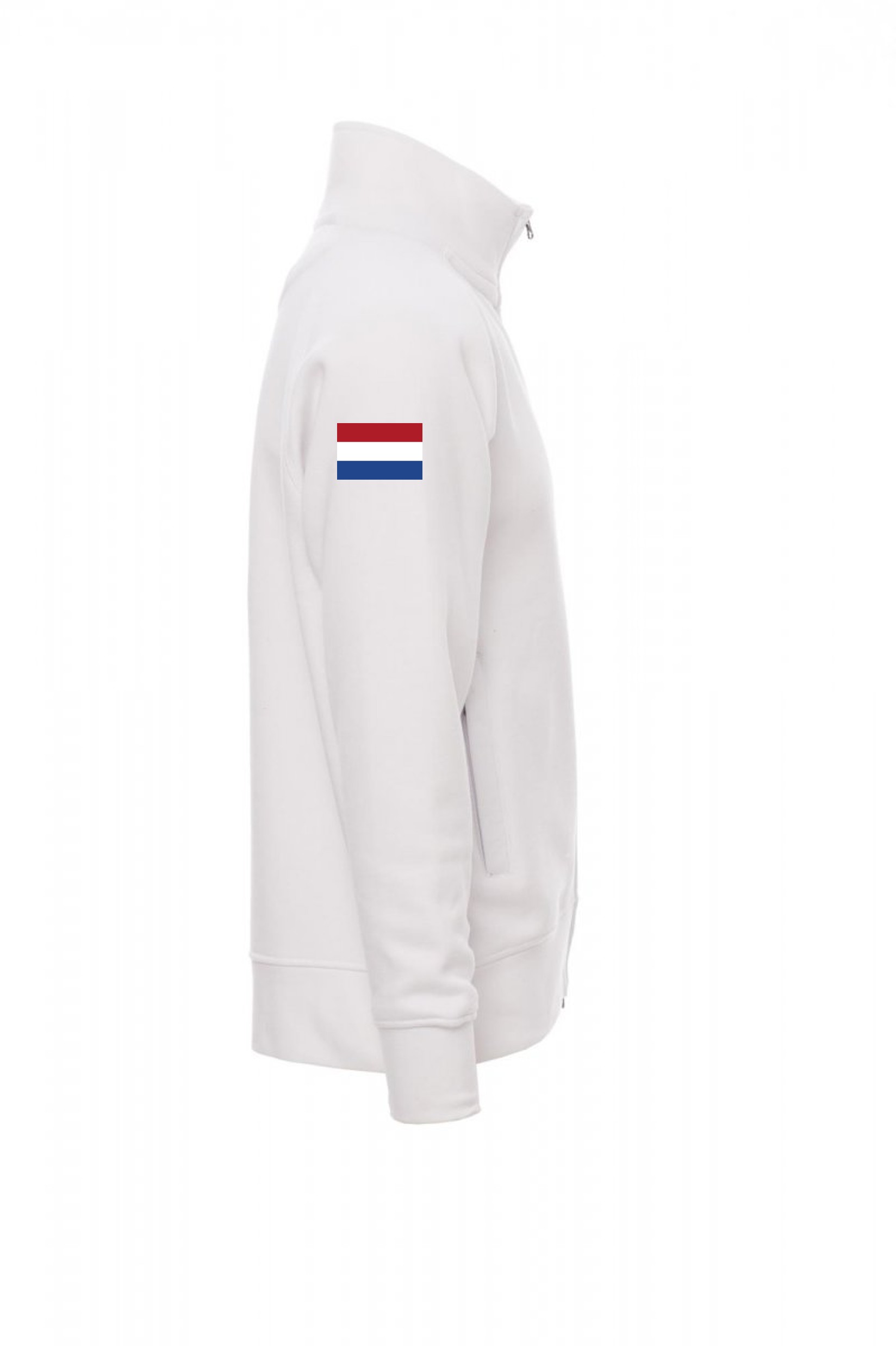 World Masters Hockey 2026 men’s full-zip sweatshirt in white - Afbeelding 3