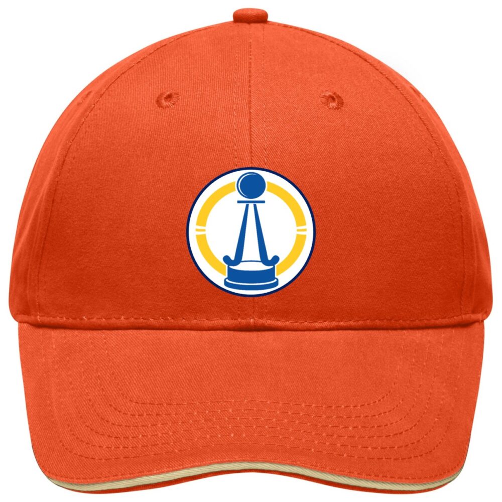 World Masters Hockey 2026 Premium 5-Panel Cap Dutch Orange