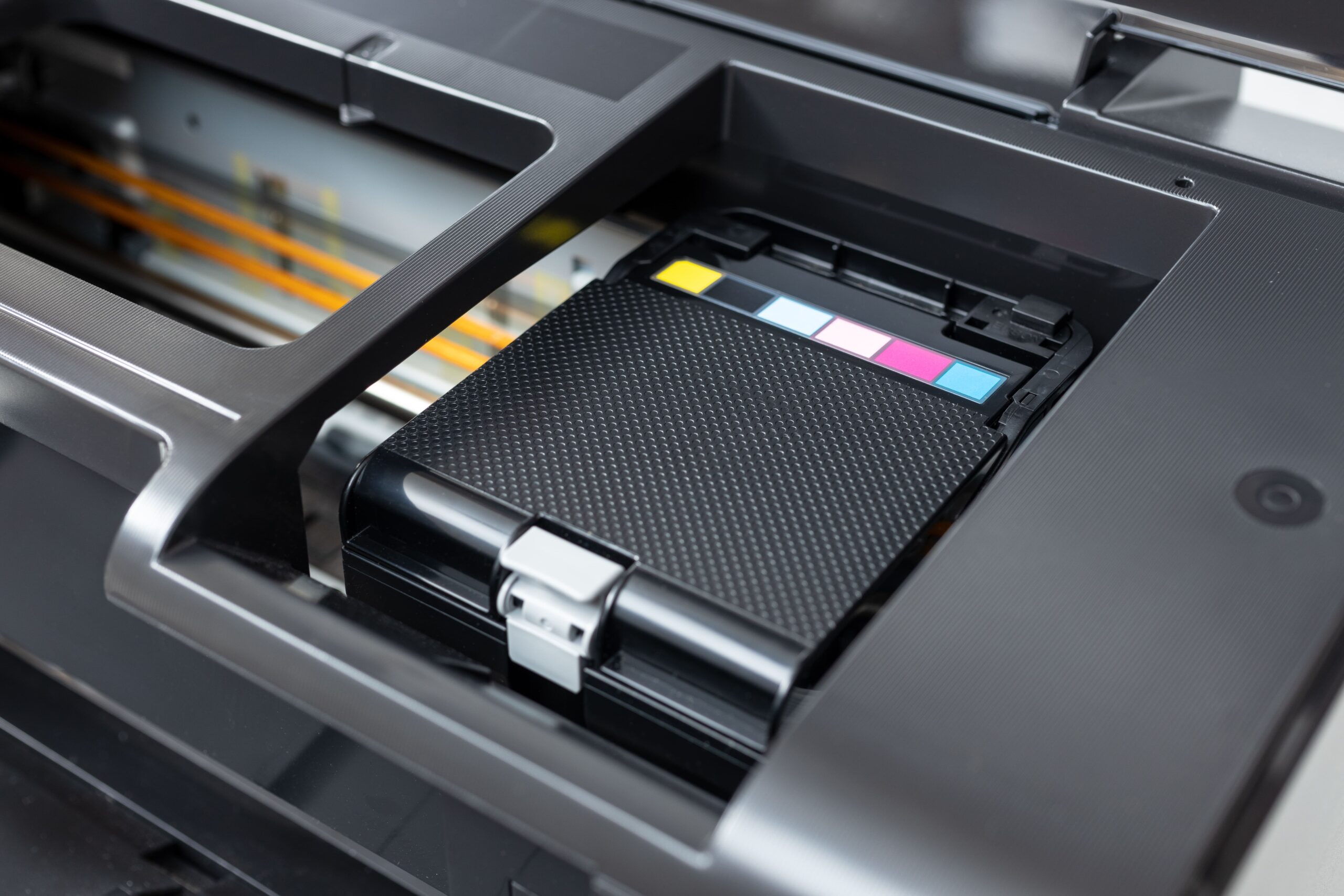 Closeup multi-kleuren printer
