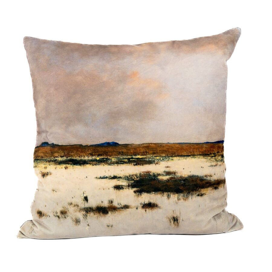Wondermooi – Velvet Pracht kussen (45x45) Rivierlandschap 