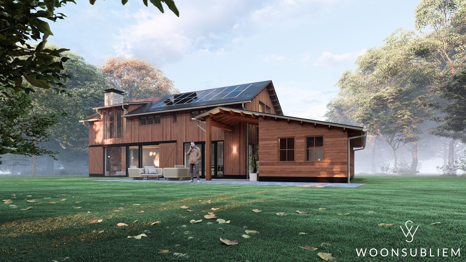 Eigentijdse landelijke schuurwoning met zonnepanelen en terras #175
