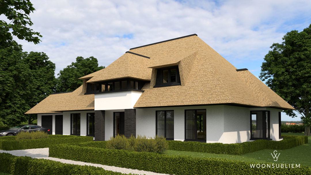 Villa-met-rieten-kap-in-de-Lier-voorzijde-295-1080x608-1 rieten kap ontwerp woonsubliem de lier