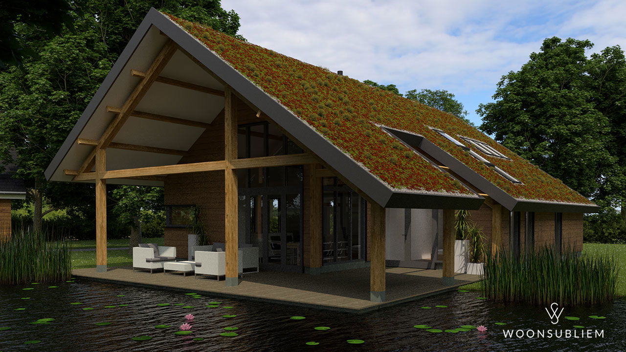 Woning-in-Denekamp-sedum-dak-vijver-terras