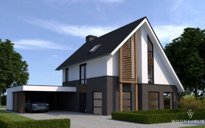 Villa met asymmetrische kap in Veenendaal #314