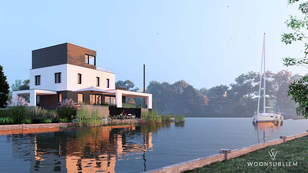 moderne kubistische villa 172 woonsubliem
