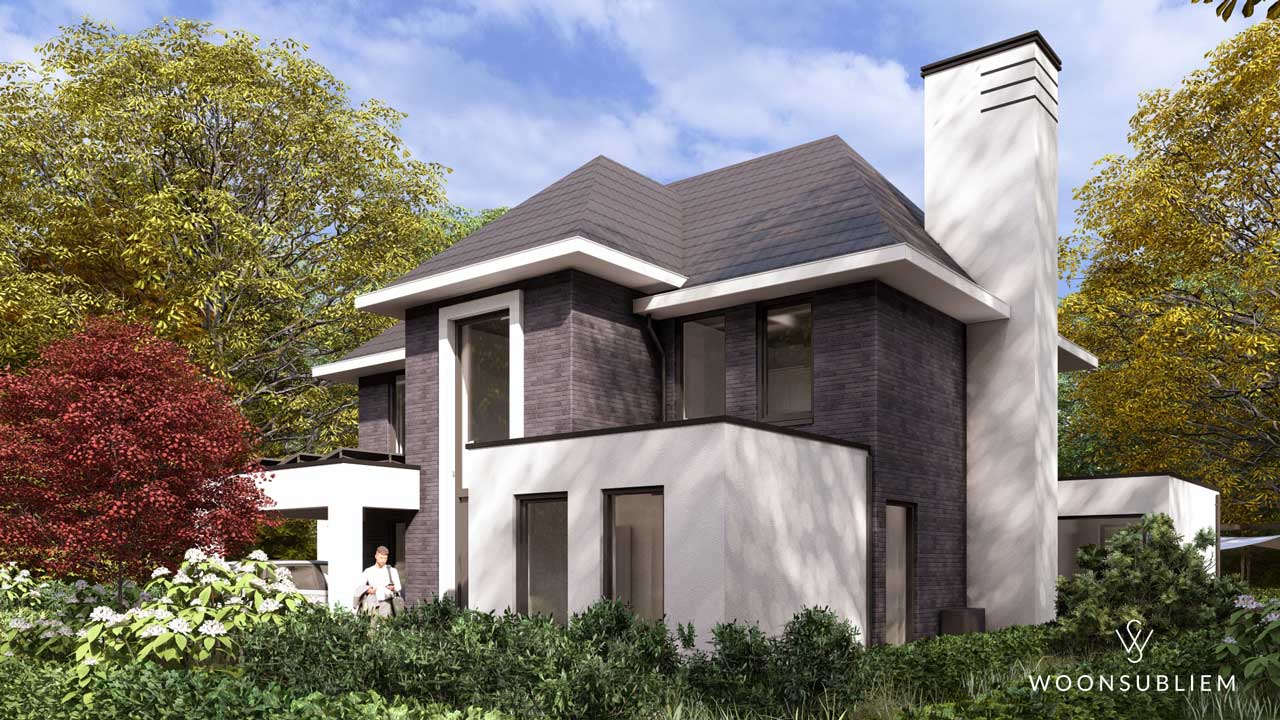 Herenhuis ontwerp in Almere met klassieke vormen en moderne afwerking – WoonSubliem