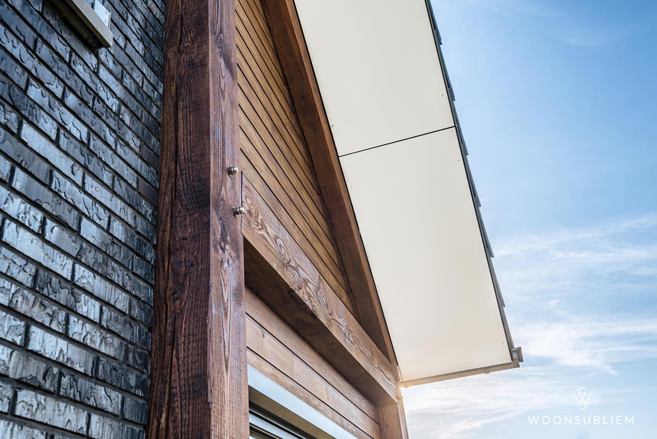 detaillering van een houten gebint - WoonSubliem