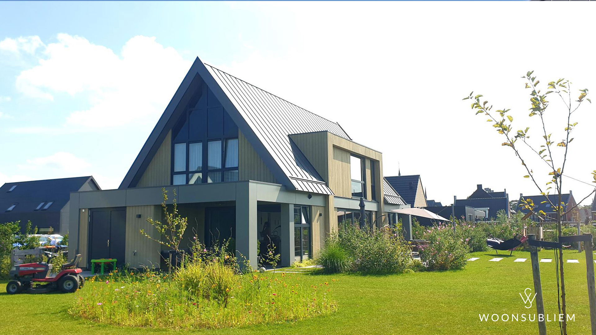 zijgevel moderne landelijke villa in langeraar zijgevel moderne landelijke villa in langeraar